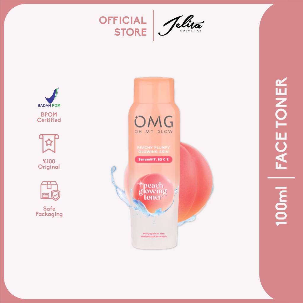 OMG Oh My Glow Peach Glowing Toner 100ml