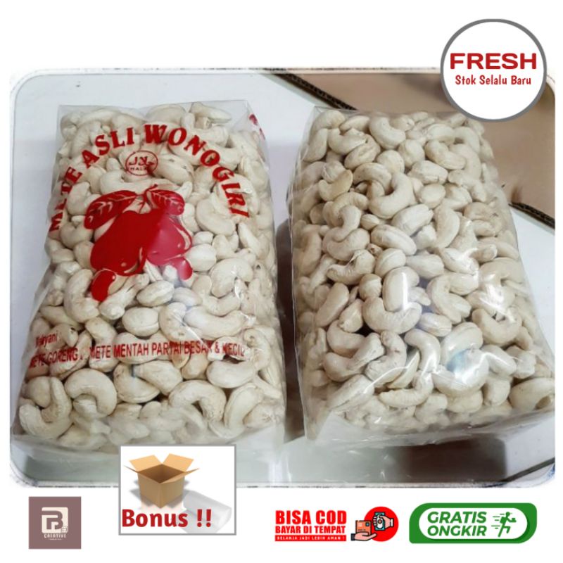 

Kacang Mete Mentah Mete Asli Wonogiri 1kg