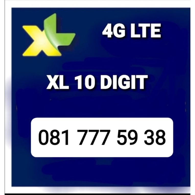 NOMOR XL10 DIGIT PRABAYAR TRIPLE 777