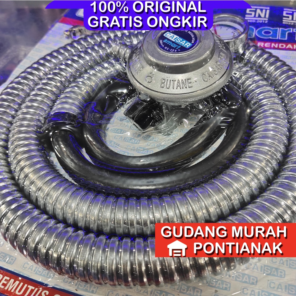 Selang gas dan regulator caisar / selang paket caisar / score