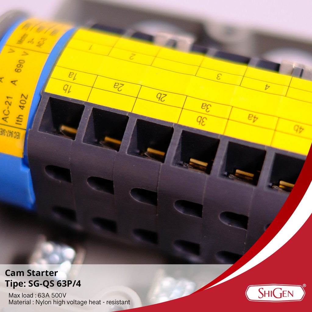 CAM STARTER/ OHM SAKLAR MODEL JERMAN /TUAS GENSET (I-0-II) SHIGEN