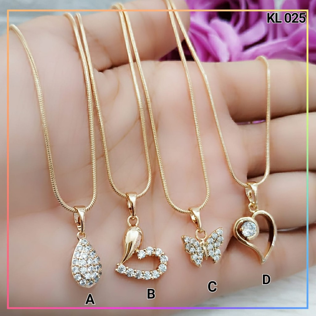 kalung xuping kalung dewasa permata lapis emas gold KL 025