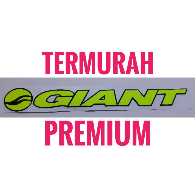 Stiker frame sepeda giant kuning stabilo kualitas PREMIUM cutting sticker frame sepeda giant