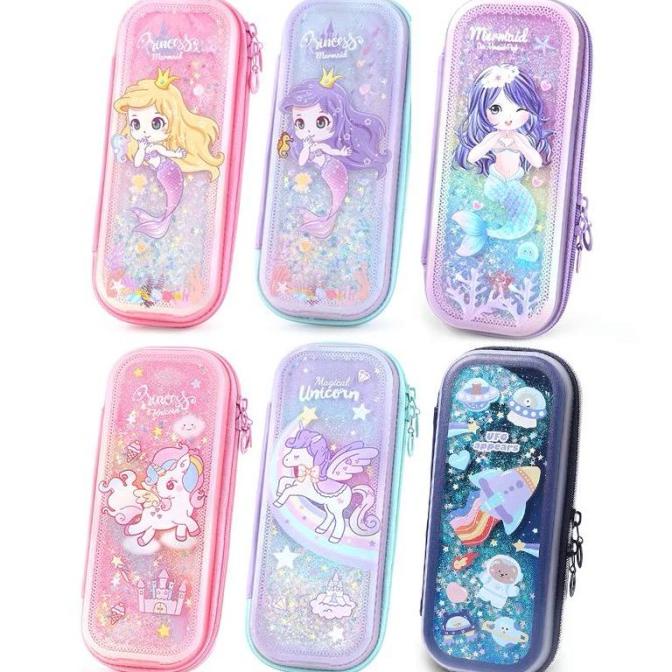 

Tempat Pensil Anak Sekolah Glitter Korea Kawaii Kotak Pensil Unik