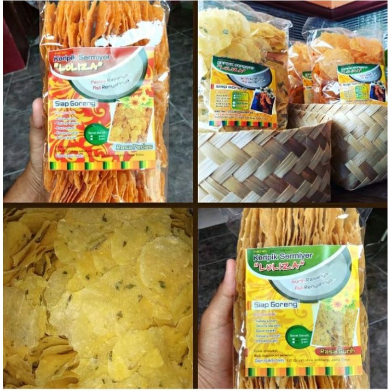 

KERIPIK SINGKONG SERMIYER KHAS JOMBANG//KERIPIK SINGKONG SEMIYER 350GR//LULIZA