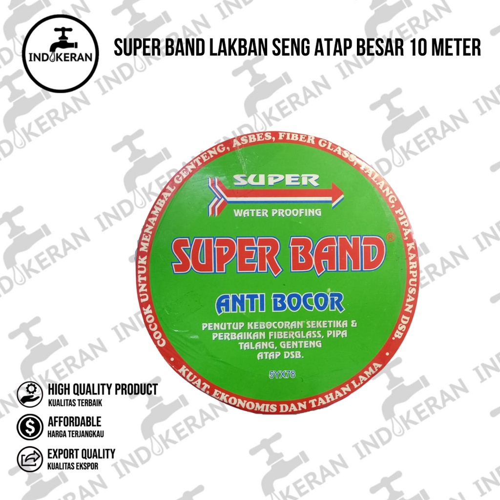 INDOKERAN - Super Band Lakban Seng Atap Besar 10 Meter