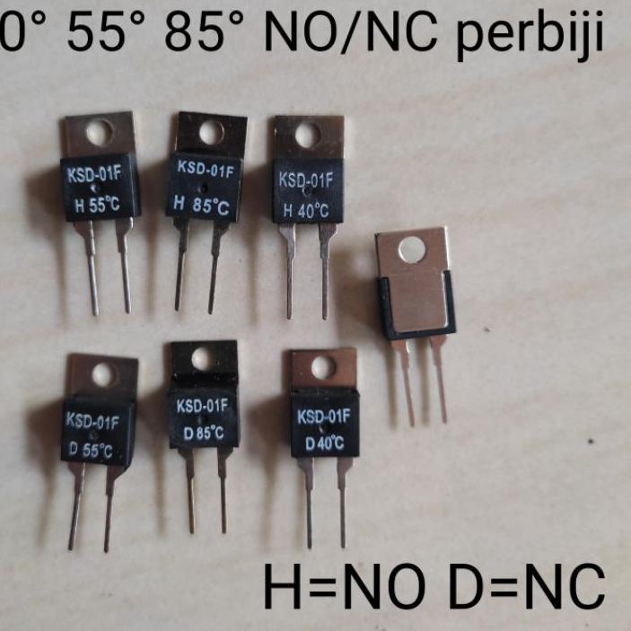 [➡️]KSD-01F 40°C 55°C 85°C NC Normally Closed NO Normally Open 1.5A Thermal Switch Temperature Senso