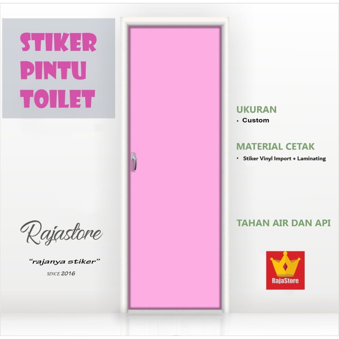 Mars_Venus - Stiker Pintu Kamar Mandi Custom
