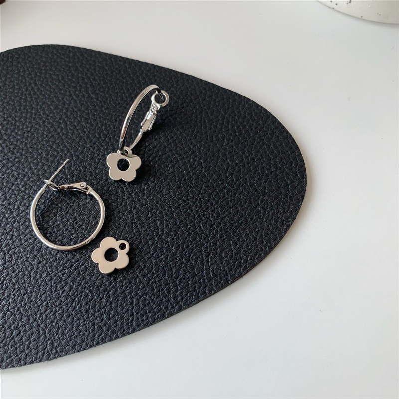 Metal Flower Earrings Accessories Korea Simple Casual