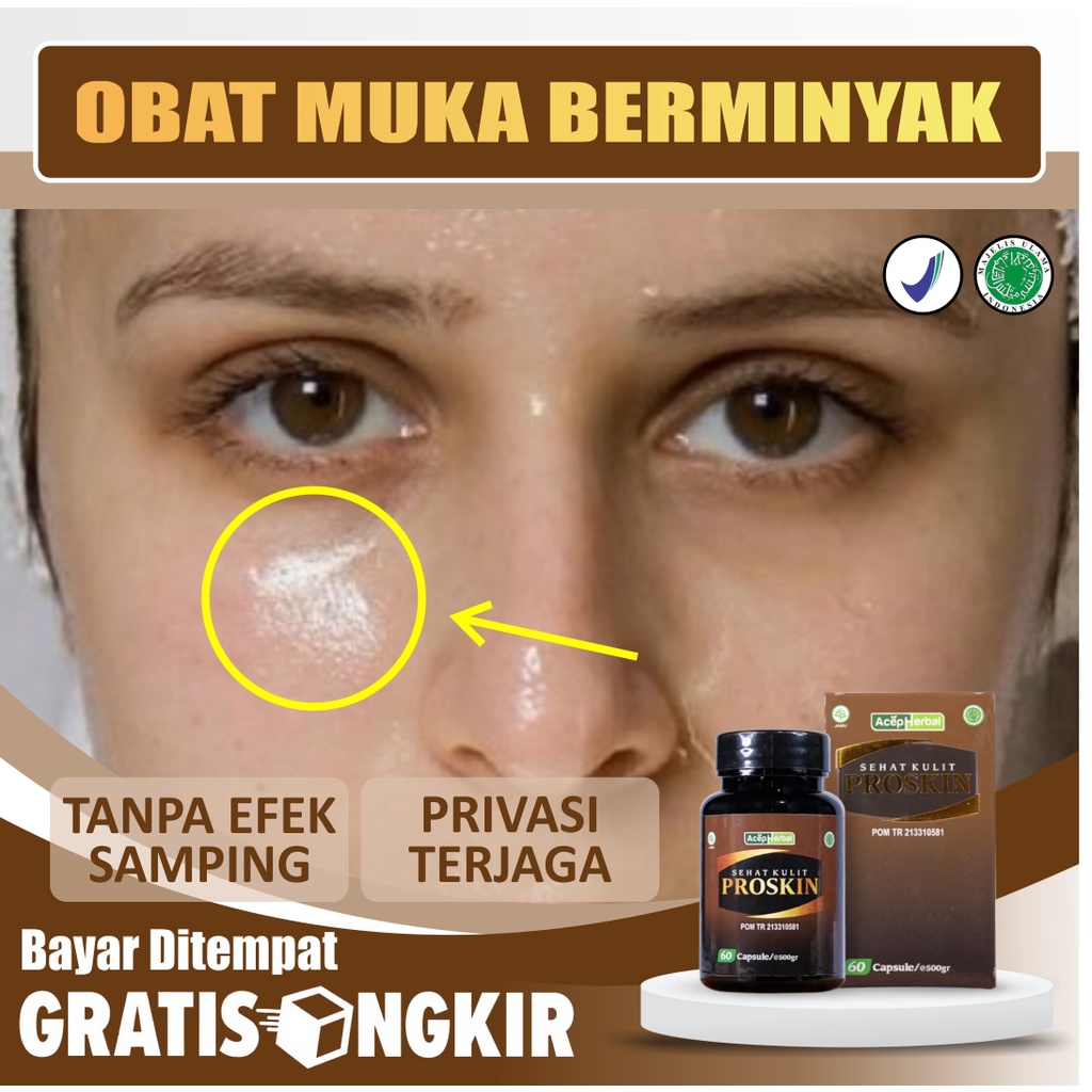PROSKIN Muka Berminyak Dan Kusam Penghilang Jerawat Wajah Glowing Pria Acnes Oil Control Mask Kapsul