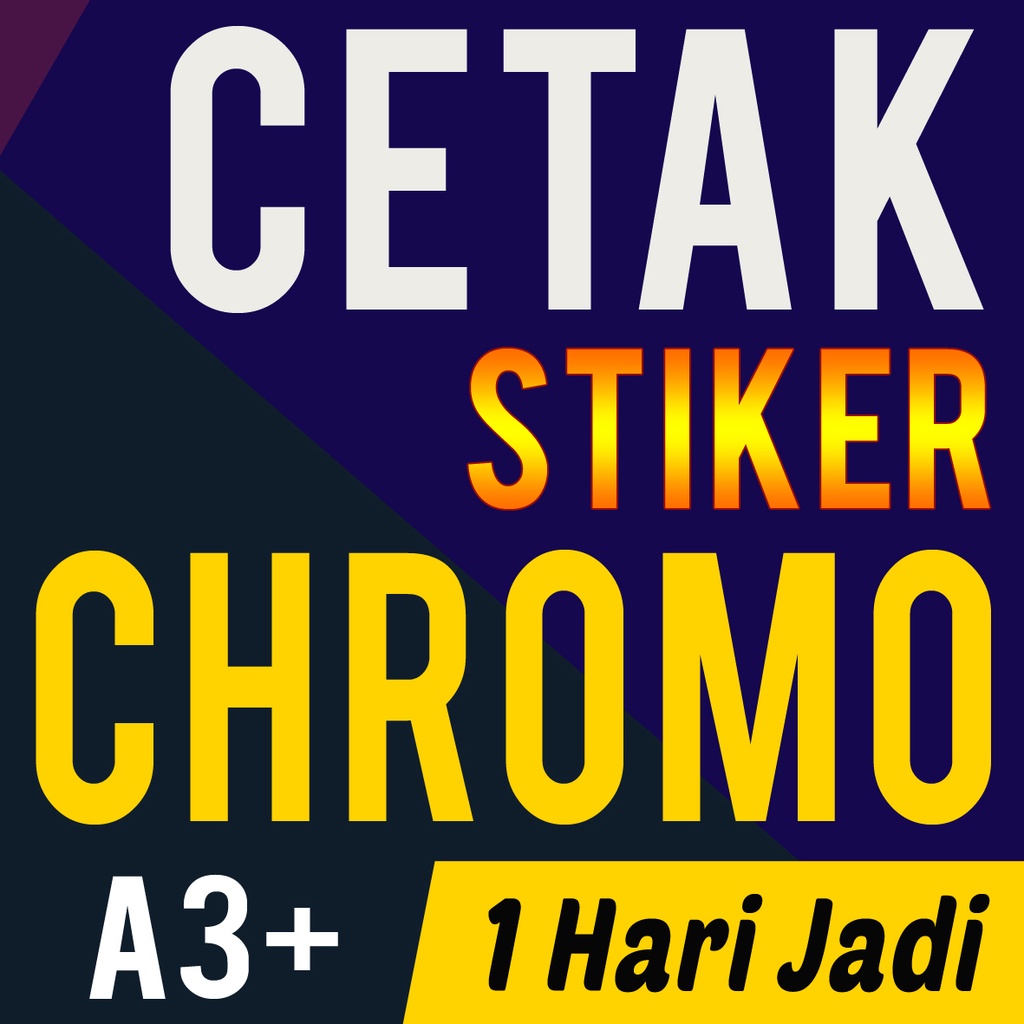 Cetak Stiker chromo A3 + sudah potong untuk label makanan minuman skincare kosmetik stiker komunitas stiker sound sistem MURAH