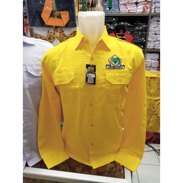 Kemeja panjang kuning Golkar