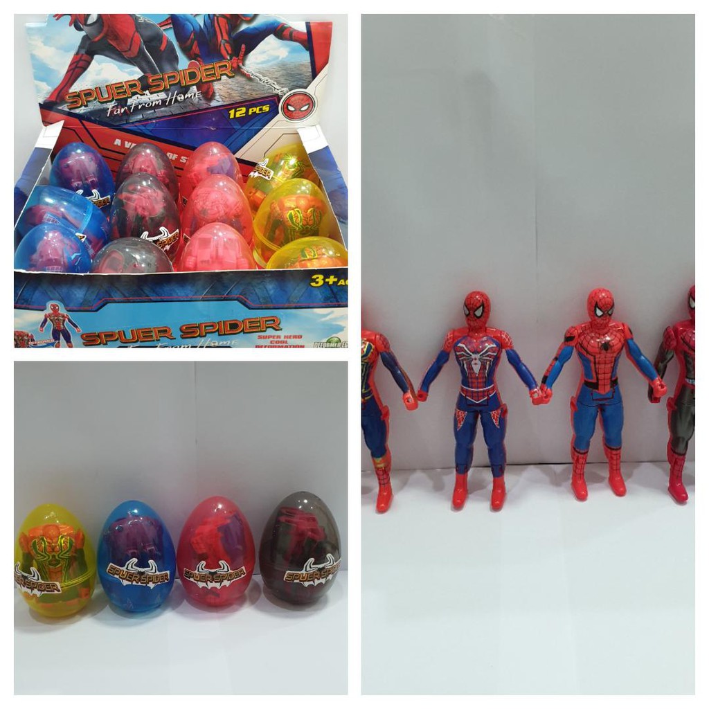 SURPRISE EGG MAINAN TELUR SURPRISE MURAH  (SPIDERMAN)