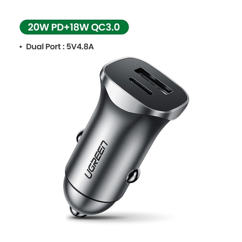 UGREEN Car Charger 4.0 3.0 QC PD USB Fast Charging Car Adapter