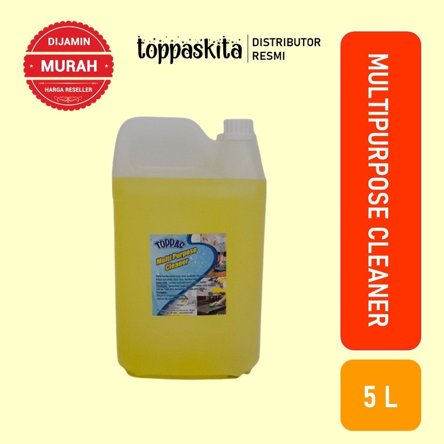 Toppas Multi Purpose Cleaner 5 liter / Cairan Pembersih Serbaguna Termurah