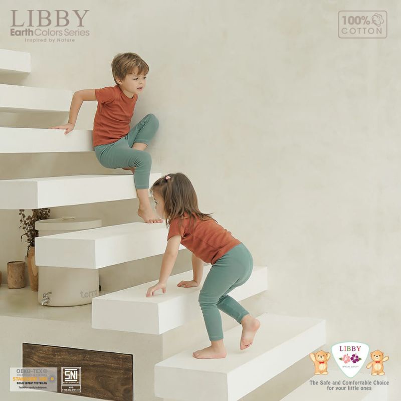 LIBBY earth colors LEGGINGS anak usia 0-6 tahun / legging bayi Libby polos/ leging Libby / celana lejing bayi/ celana panjang legging baby Libby terbaru