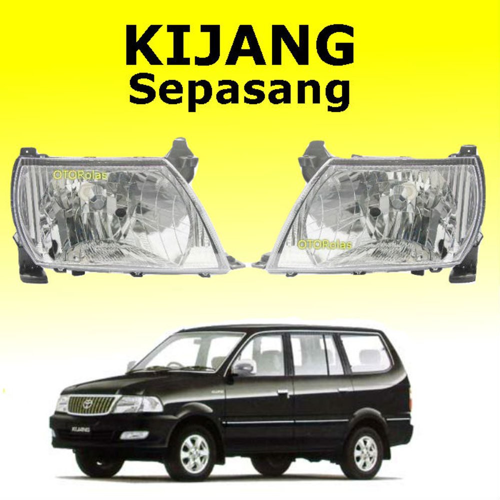 Lampu Depan Toyota Kijang Kapsul Lgx Efi 2003 2004 2002 Head Lamp Headlamp Besar Utama Shopee Indonesia