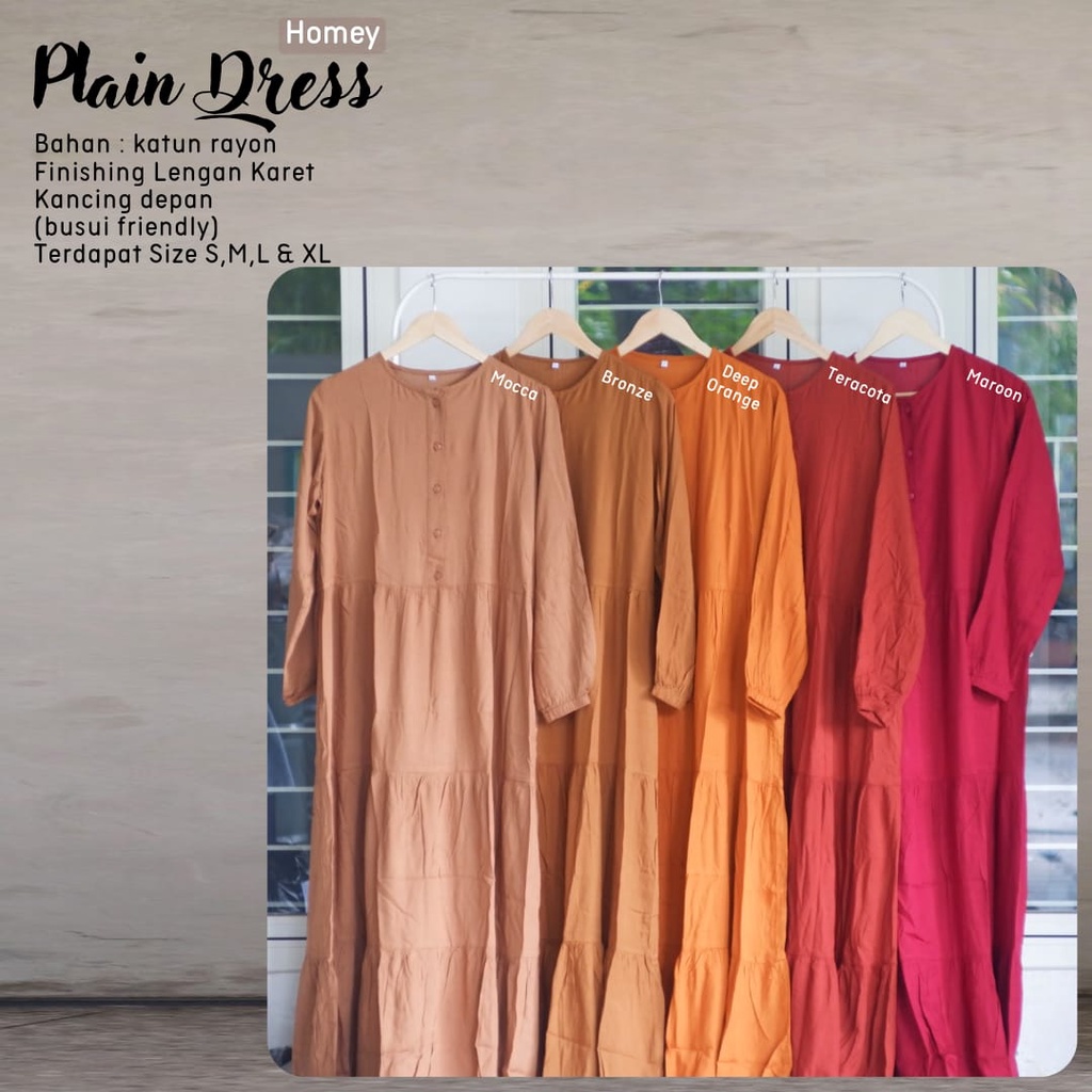 TERMURAHH!! GAMIS DEWASA/HOMEY DRESS POLOS - BAHAN KATUN RAYON PREMIUM - GAMIS WANITA - BEST SELLER
