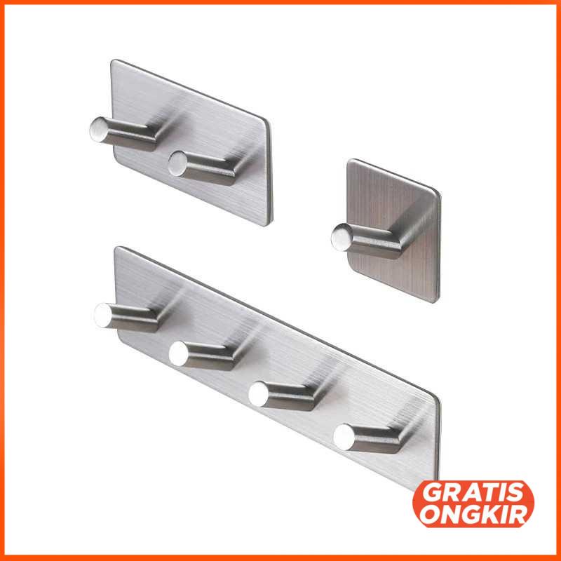 Gantungan Dinding Kapstok Hook Hanger 4 Hanger - MT30