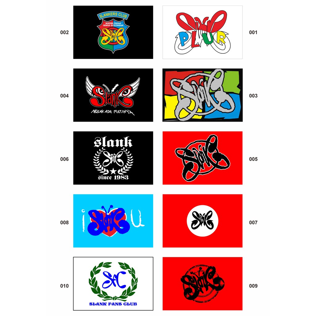 Bendera Slank dan Slankers Original Slanker United, Bendera Komunitas Musik, Ukuran Lebih Lebar.