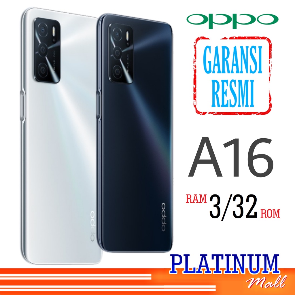 OPPO A16 3/32 - GARANSI RESMI - HP OPPO A16 RAM 3GB - HP ANDROID 4G