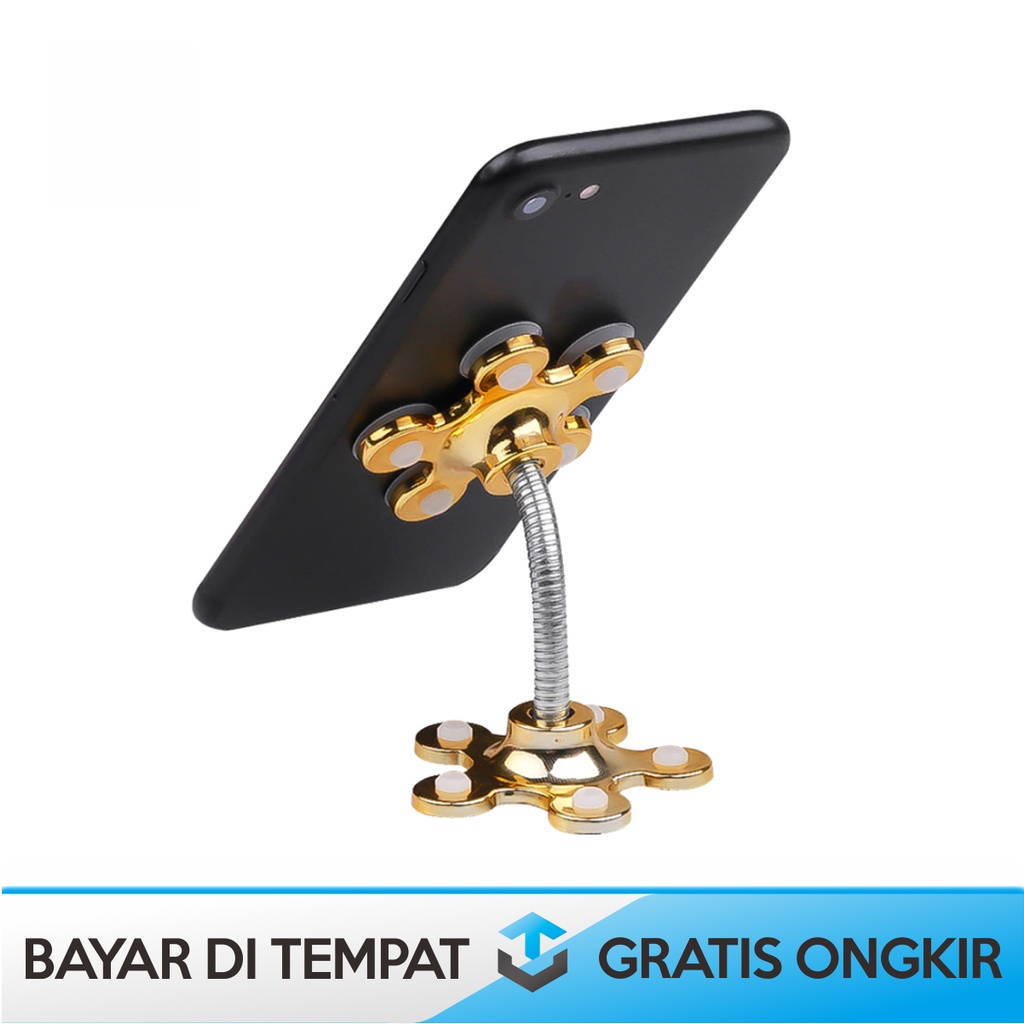 FLOWER STANDING HOLDER HANDPHONE FLEKSIBEL UNIVERSAL GEKKO VIP MURAH