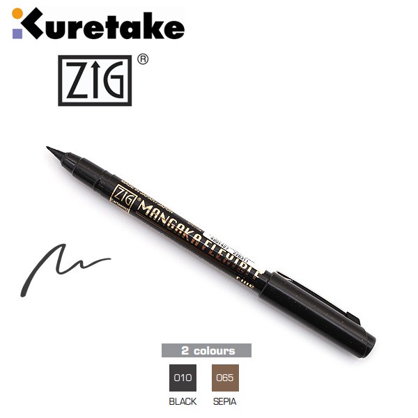 

(DISKON TERMURAH) Kuretake Zig Cartoonist Mangaka Flexible Pen - Fine