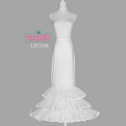 [BISA COD] ROK PENGANTIN EKOR PETTICOAT DUYUNG PETICOAT PETIKUT GRADE A LPC018