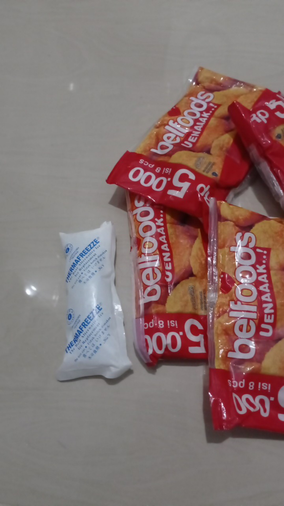 Tambahan Packing Ice Gel Dan Atau Aluminum Foil Agar Aman
