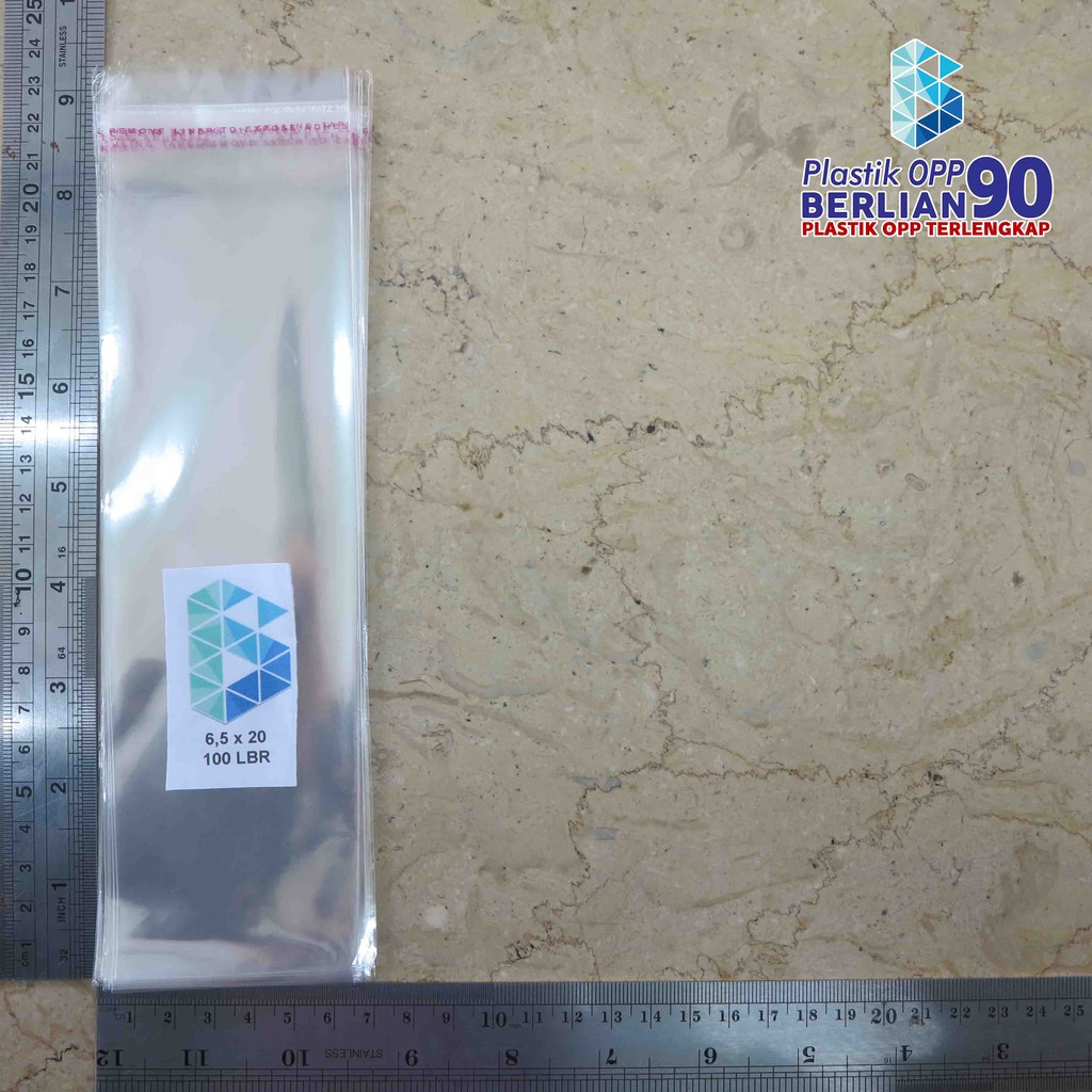 

Plastik OPP 6,5 X 20 CM 20 MIC 100LBR