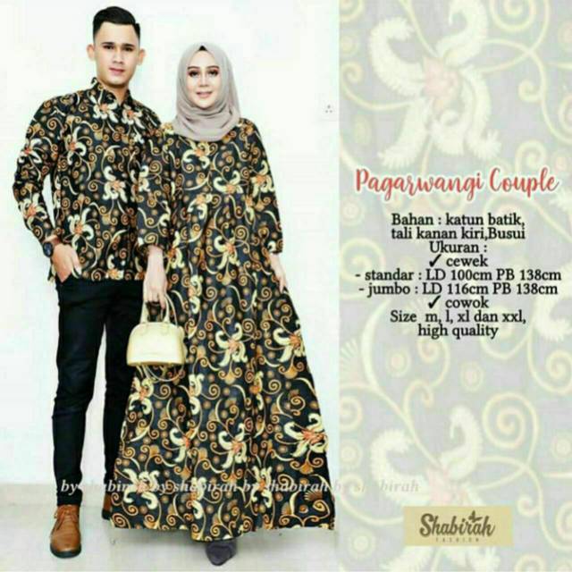 GROSIR BATIK GAMIS COUPLE PAGARWANGI