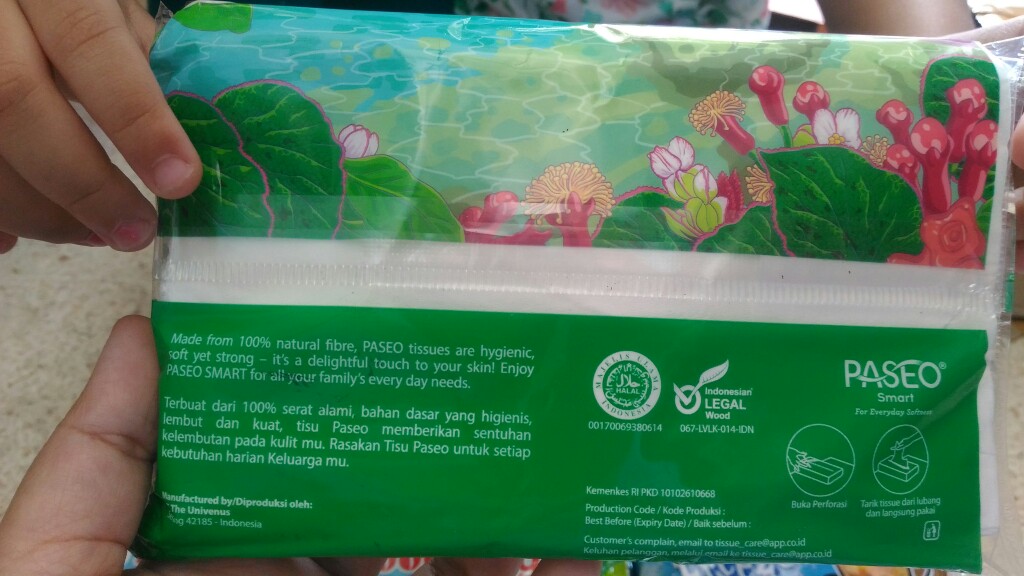 Tissue Paseo Smart Facial Travel Pack 50 Sheets