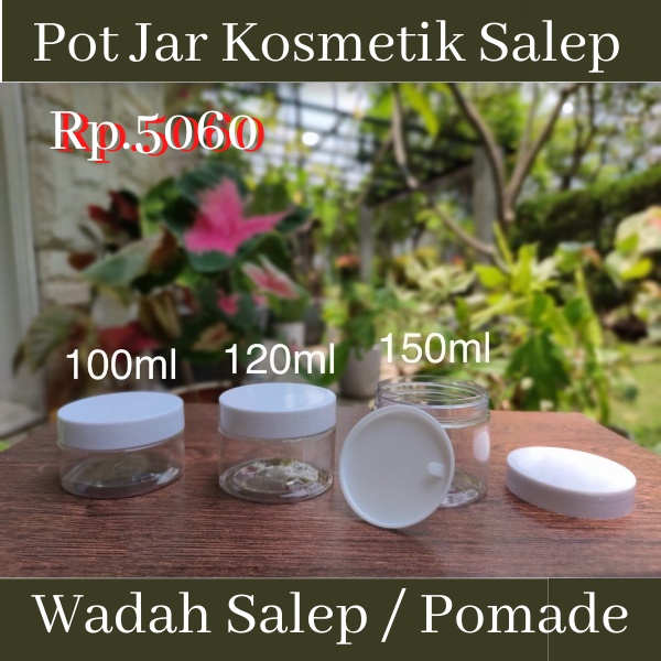Pot Jar Plastik Skincare Pot Scrub Pot Lulur Pot Bumbu Pot Rempah Pot Bumbu kosong wadah salep obat 