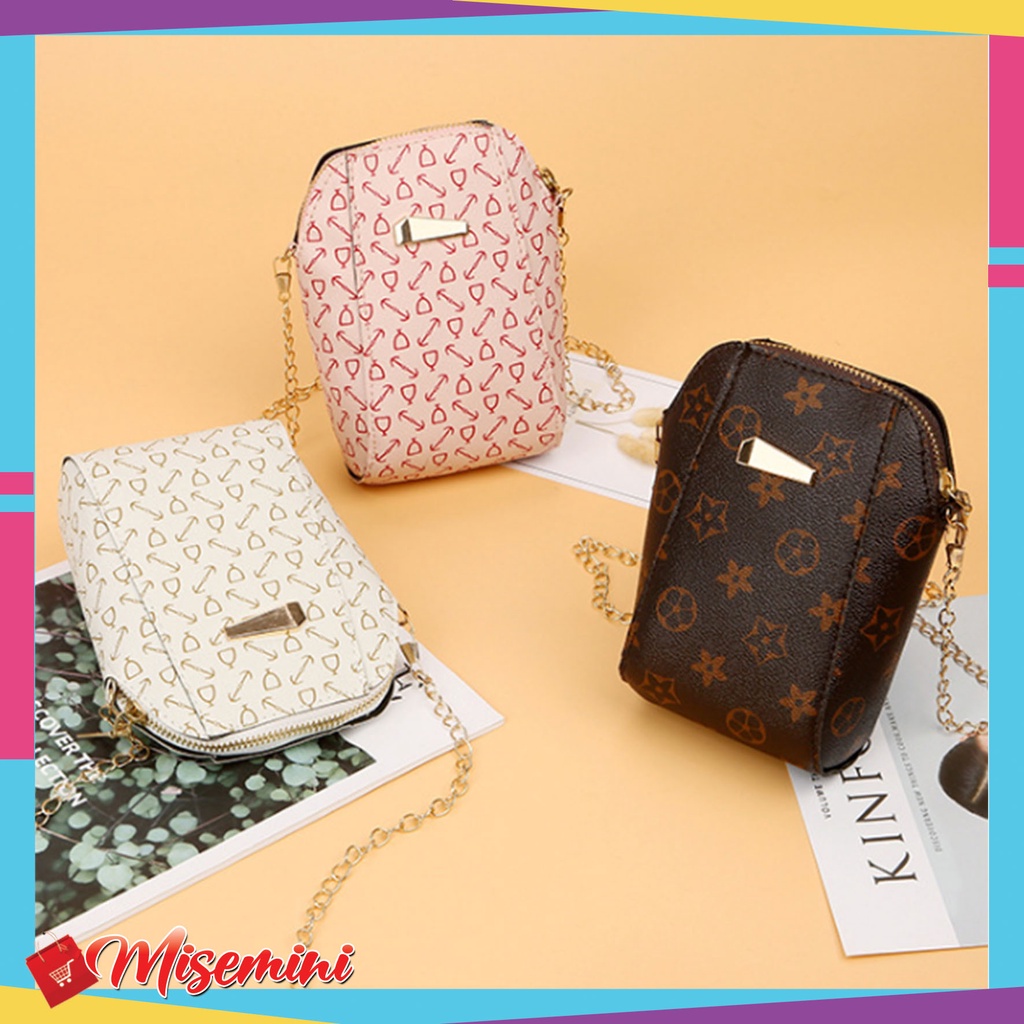 Tas Handphone Wanita Selempang Dompet HP Tali Rantai Fashion 𝑀𝐼𝒮𝐸𝑀𝐼𝒩𝐼 134