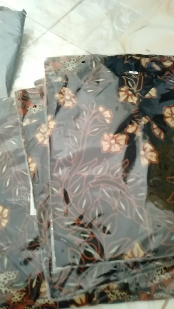 Bswart Batik Hrb026 Kenongo Hem Pendek Padi Pekalongan M L Xl | Batik Pekalongan Harga Grosir Real