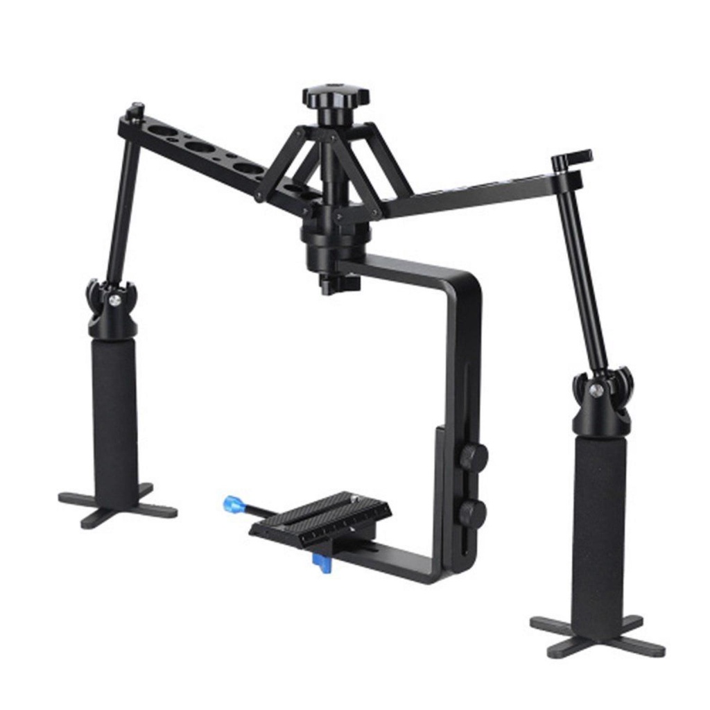 (BISA COD) FTIHSHPHandheld Stabilizer Camera Rig Gimbal 2-Axis for DSLR Canon Nikon Sony