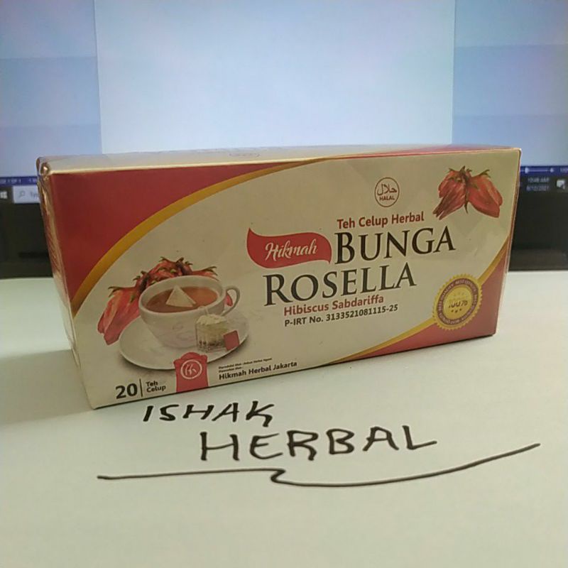 

Teh Celup Herbal Bunga Rosella Hikmah isi 20 sachet