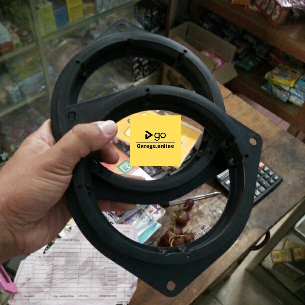 Bracket Ring Speaker Plastik ABS Speaker mobil 6.5 inch 6 inch Universal Untuk semua jenis mobil