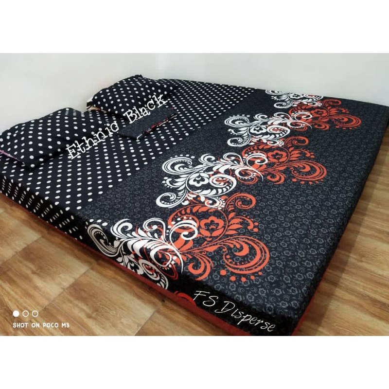 Sprei Motif Ethnic Black