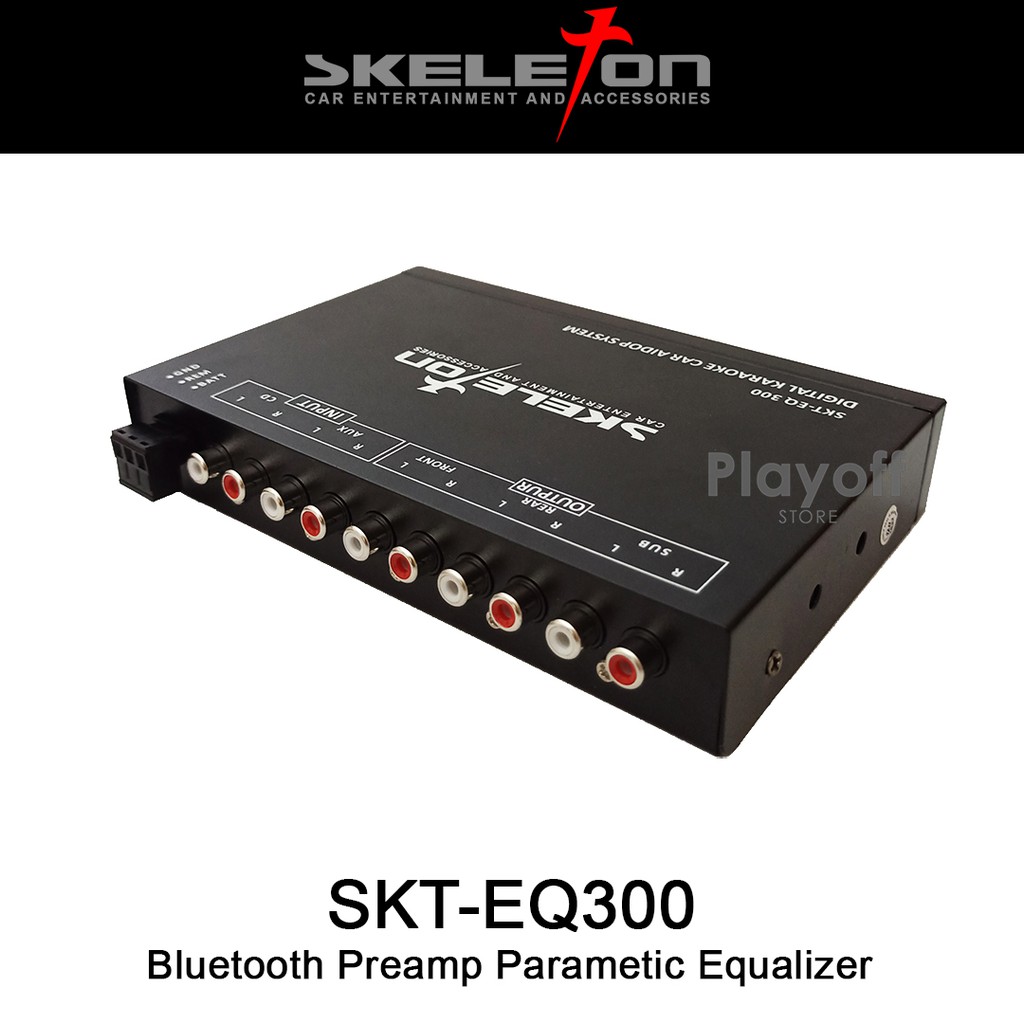 Bluetooth USB Parametric Equalizer Preamp Karaoke Mobil Skeleton SKT-EQ300