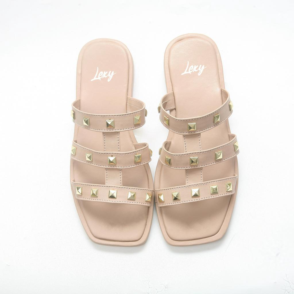 LEXY - LUNA Pyramid Sandal Wanita Platform Spike Tali Gladiator