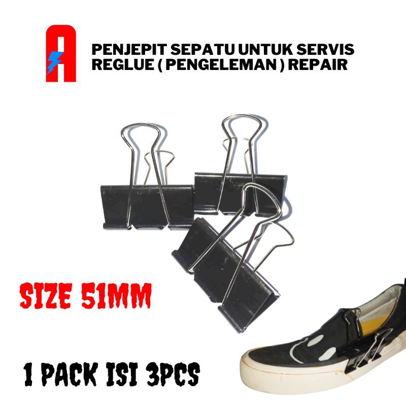 Penjepit sepatu untuk alat press servis reglue lem sepatu 1pack isi 3pcs