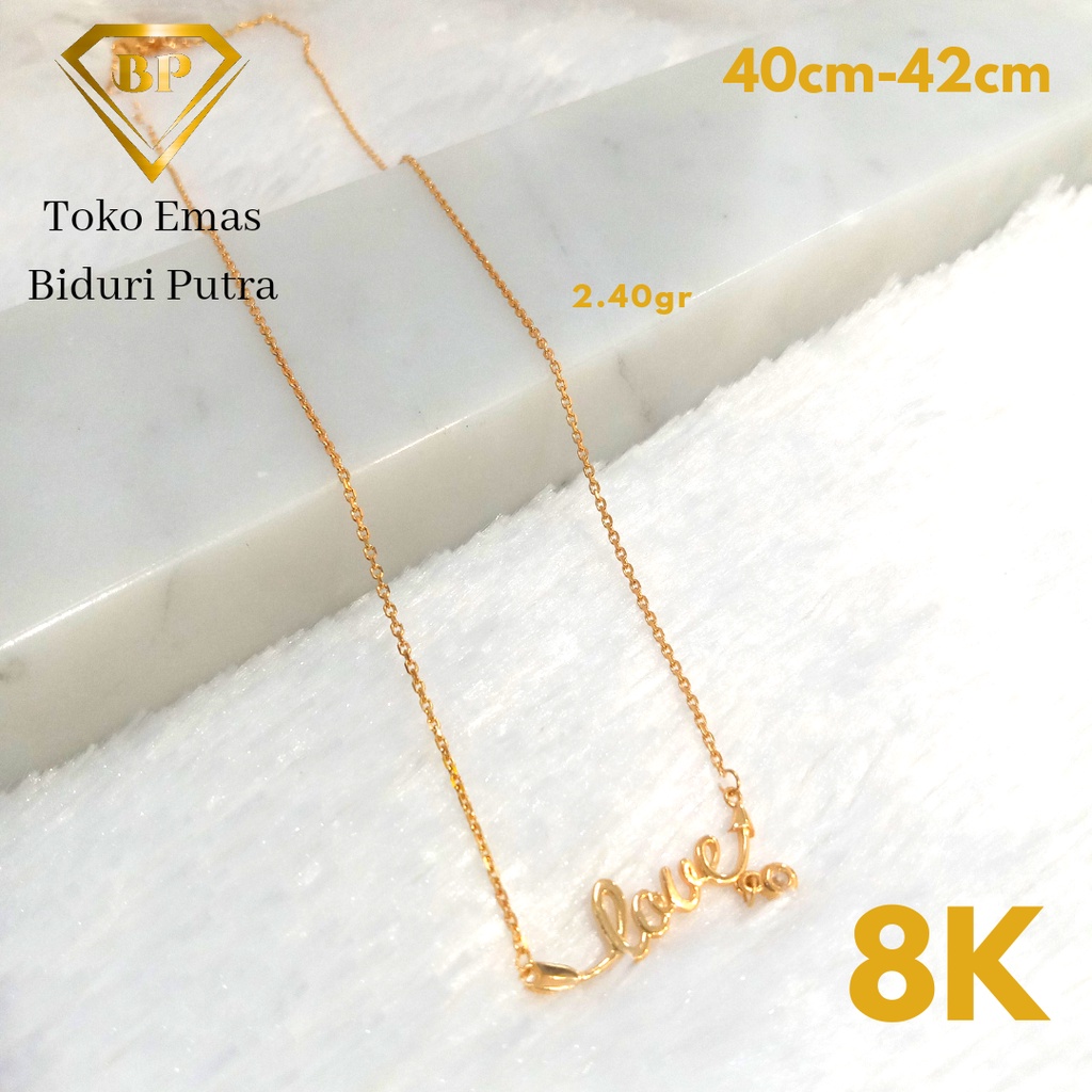 Kalung Nori Liontin Emas Asli Kadar 8K/375 toko emas biduri putra