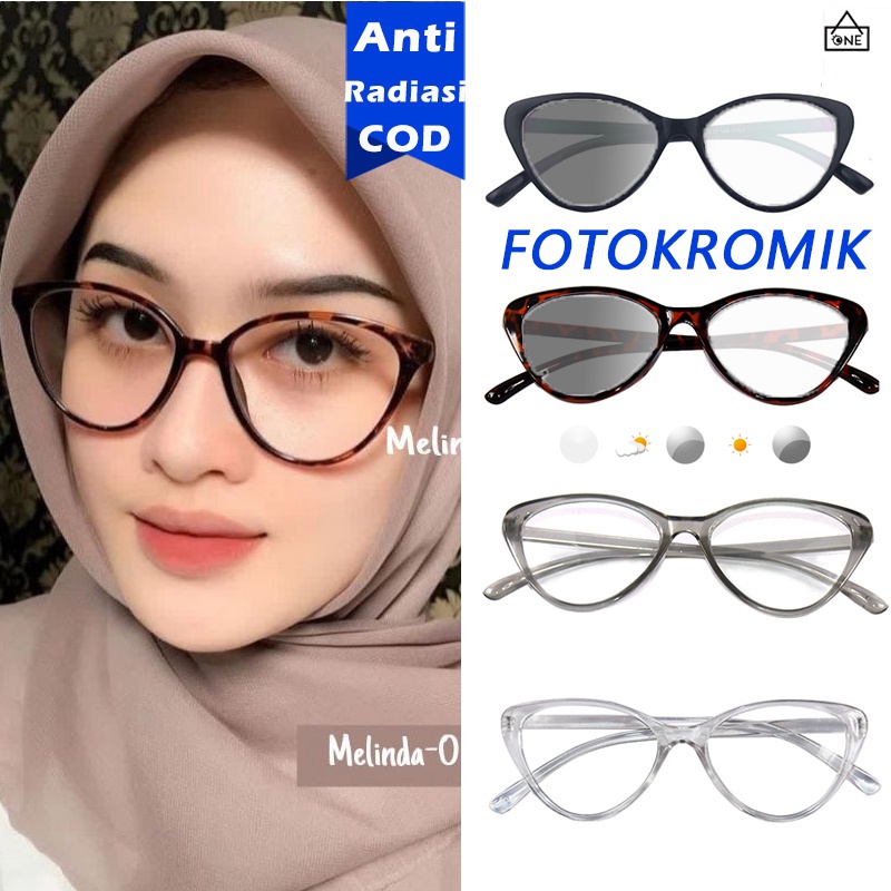 Kacamata Anti Radiasi Transparan Anti-biru Cat eye retro Plastik Bingkai Fashion Kacamata Leopard Photocromic Wanita Korea Anti-ultraviolet a.one