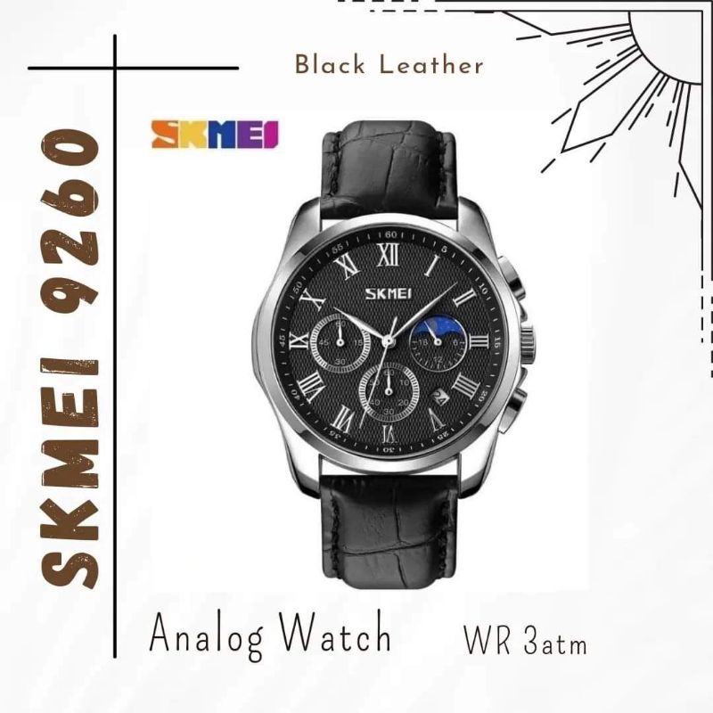 Jam Tangan Pria SKMEI 9260 Original Murah (black)