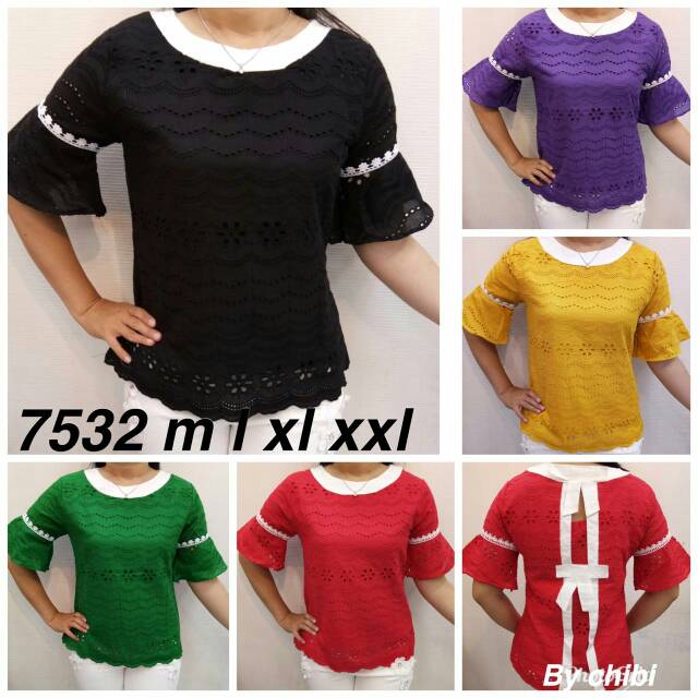 Hot Sale CHIBI Katun bordir bolong