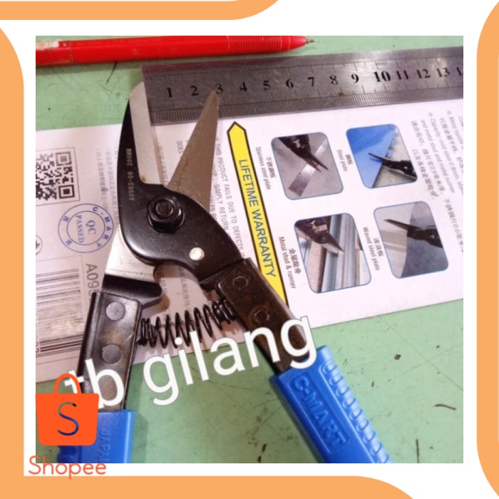 

Gunting seng plat pelat hollo spandek besi tinman snips kuat tajam 8