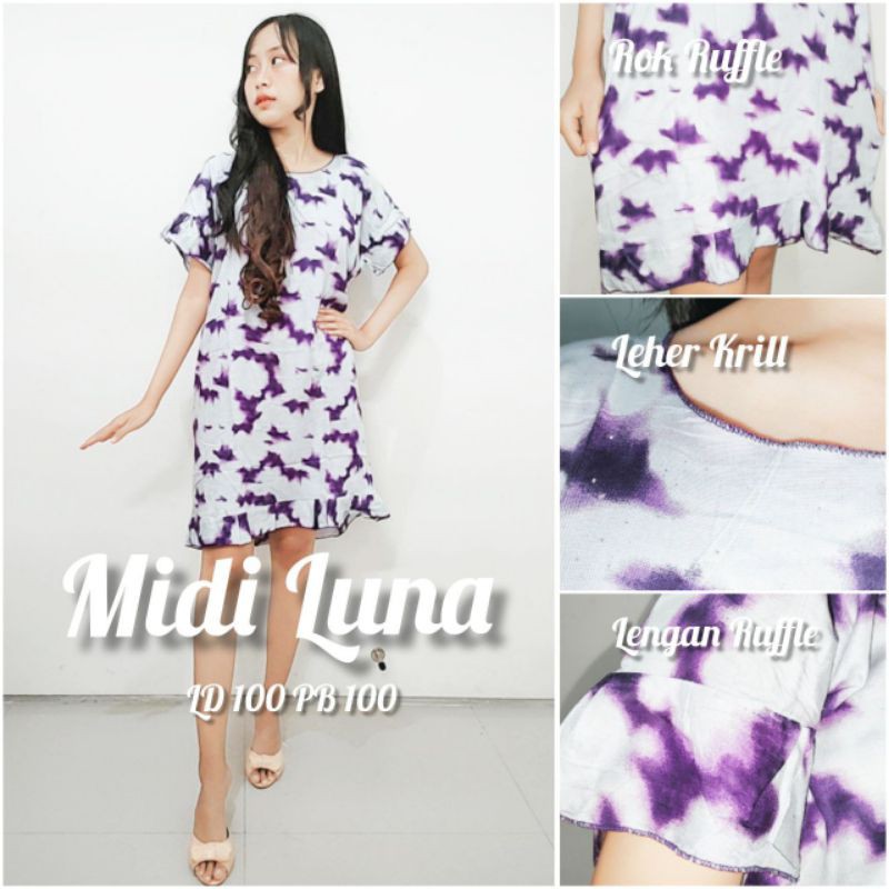 Daster Midi Luna Daster Murah Daster Bali Bisa Grosir Bisa COD
