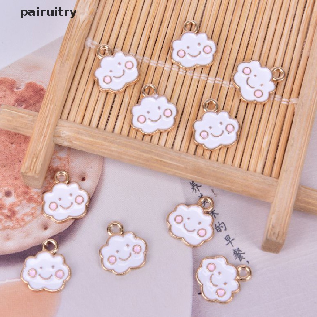 10pcs / Set Liontin Bentuk Awan Bahan Alloy Untuk Membuat Perhiasan