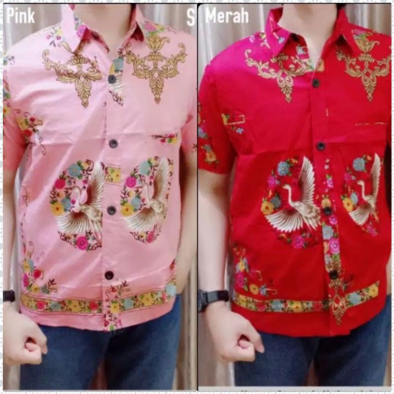 IMLEK SALE Atasan Batik Pria Katun Stretch Lokal